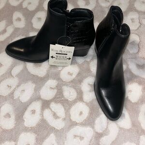 Kim Rogers Black Ankle Boots for Women